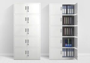 10-door steel file cabinet