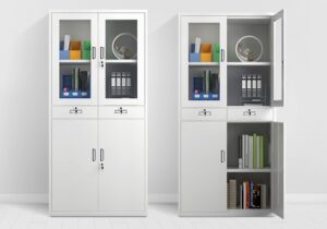 4-door 2-middle drawer steel file cabinet