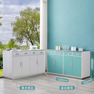 4-drawer stainless steel doctor office cabinet