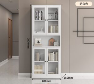 4-glass door bookcase