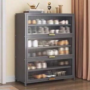 6-shelf flip-up shoe storage cabinet