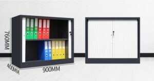 760 mm high Tambour door steel file cabinet