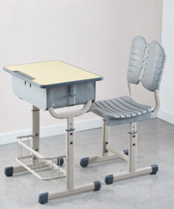 Height adjustable desk & chair