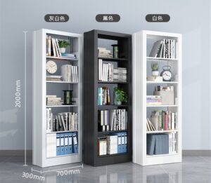 Single-sided bookcase with 5 shelves